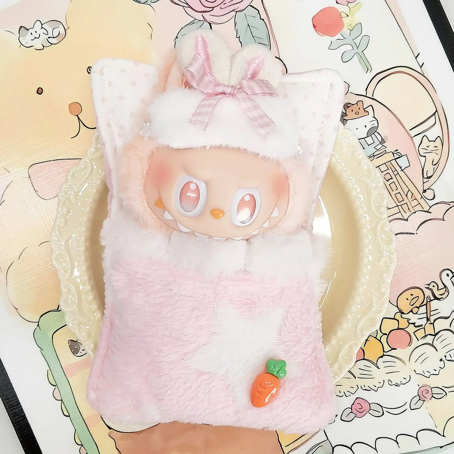 Labubu 3.0 Cartoon Style Cute Clothes Ropa Labubu for V1/V2/V3 Labubu Dolls Decoration