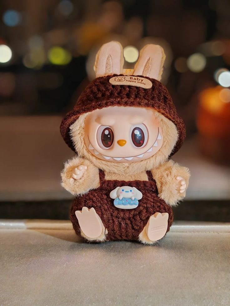 Cute Labubu Doll Clothes 15/17cm Labubu Clothes Sitting Party Number 17/5 Baseball Clothes Children's Diy Doll Accessories Gifts