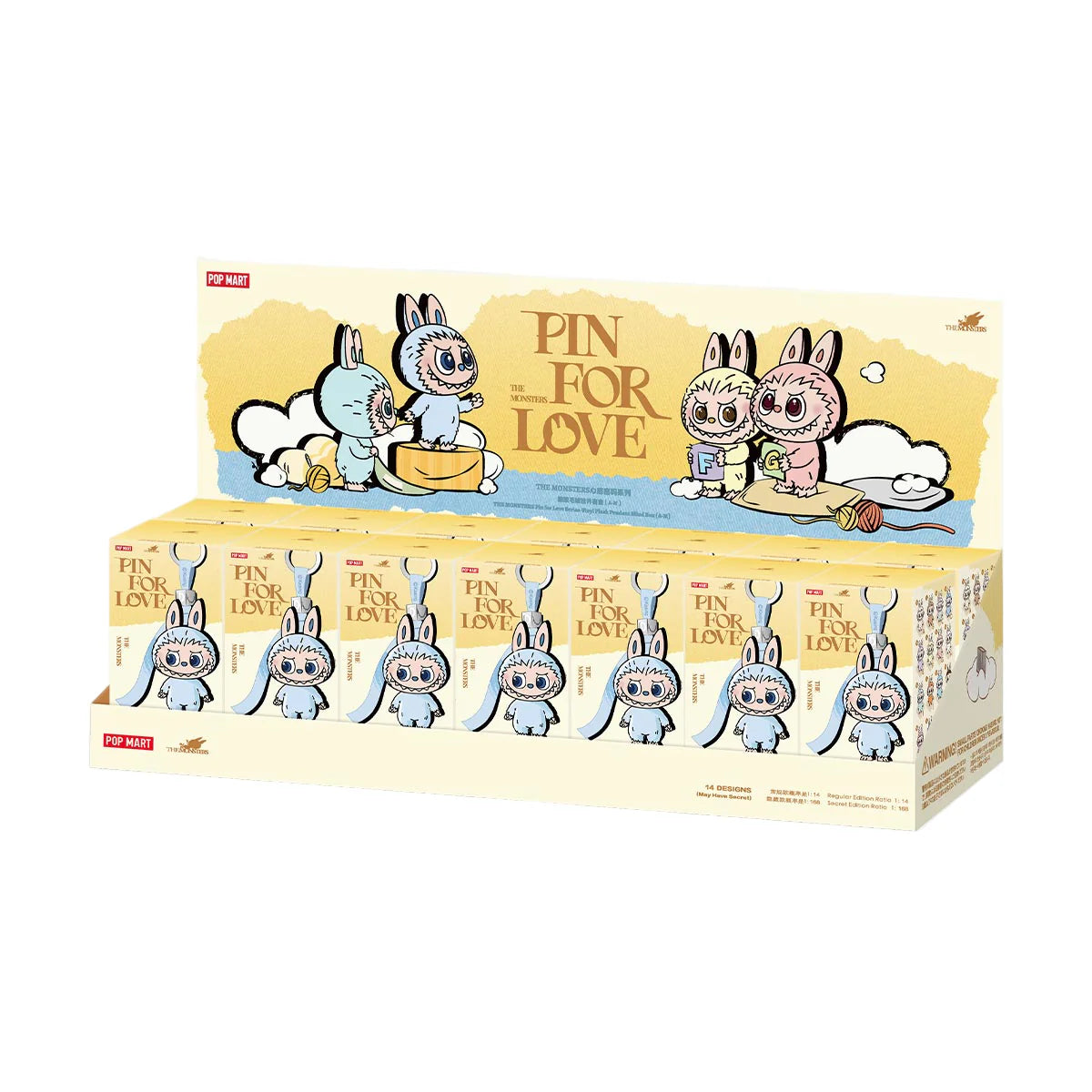 Pop Mart Labubu The Monsters Pin For Love Series