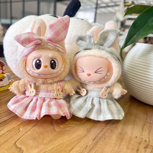 LABUBU Doll'S Clothes Outfit Accessories for 15-17cm Labubu Idol V1 V2 Stylish Outfit Clothes Sports Leisure Suit Clothing Gift